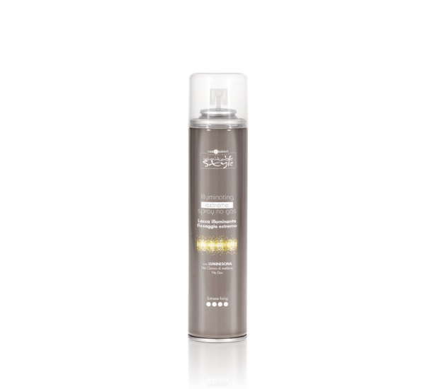 Hair Company Professional ILLUMINATING EXTREME SPRAY NO GAS Лак за блясък на косата без газ - много силна фиксация 300m